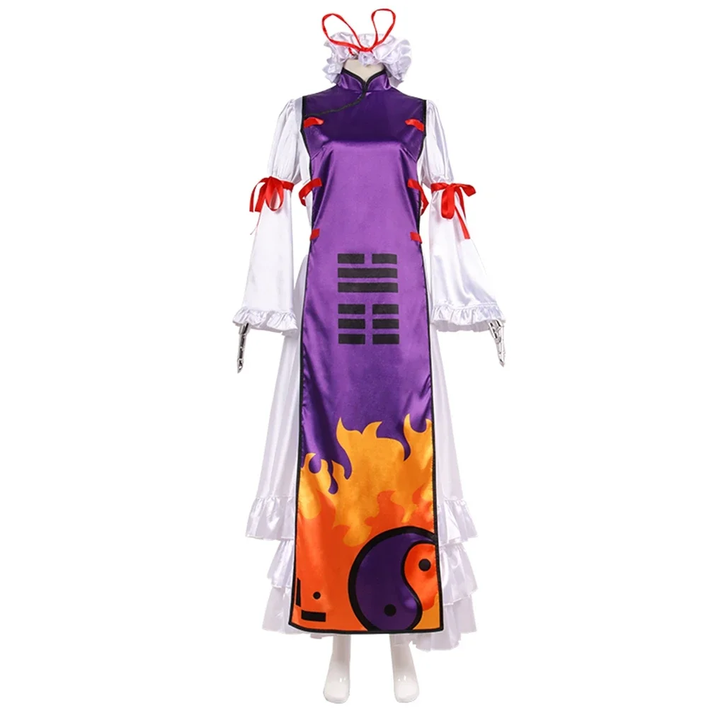 

Unisex Anime Cos Yakumo Yukari Cosplay Costumes Outfit Halloween Christmas Uniform Custom Size