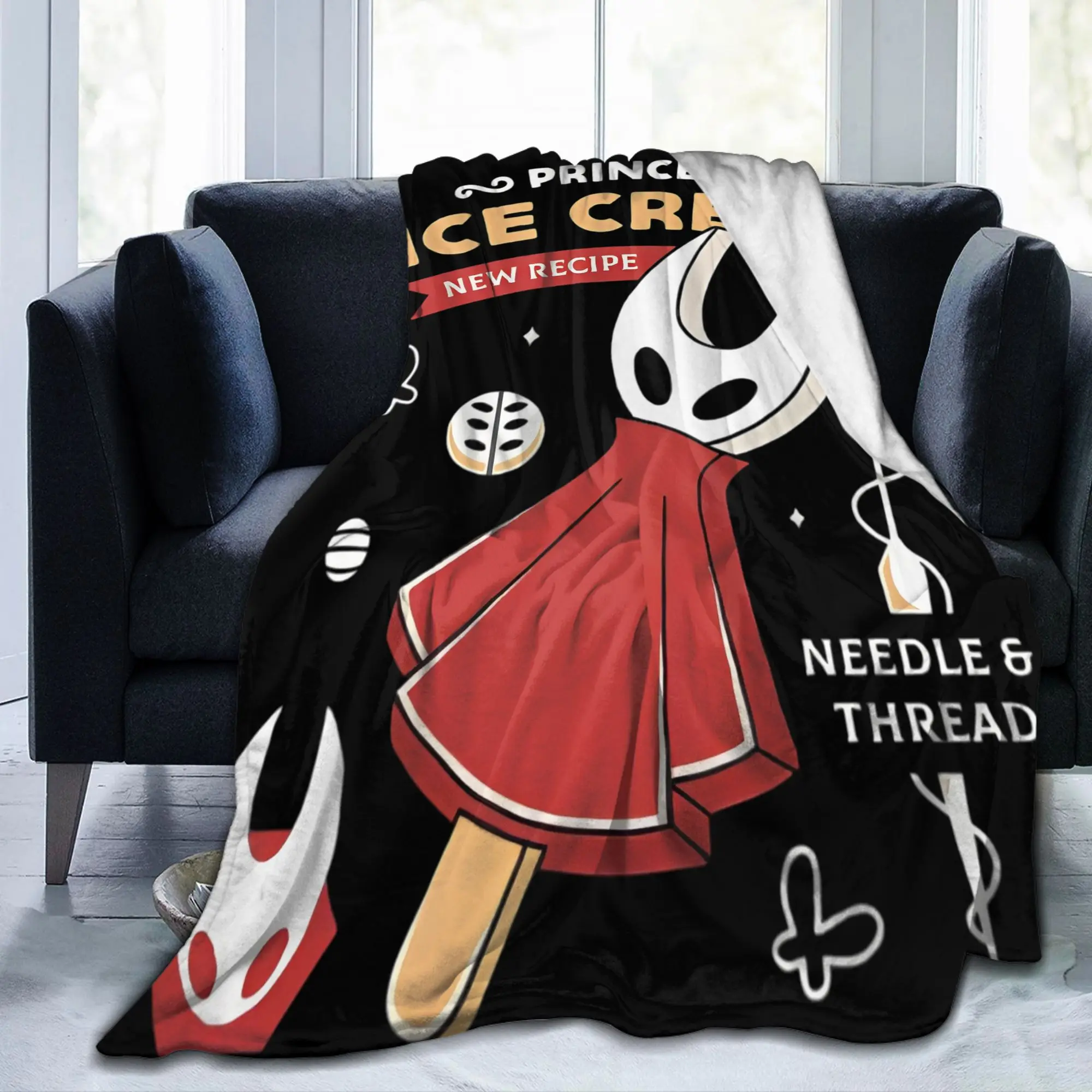 Ice Cream Blankets Coral Fleece Plush Hollows Knights Multifunction Thin Throw Blankets for Sofa Car Plush Thin Quilt