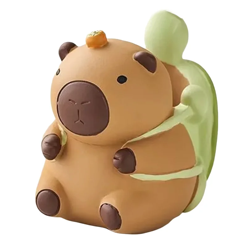 

ABPR-Capybara Cartoon Pencil Holder, Resin Craft Desk Organizer For Stationery Storage