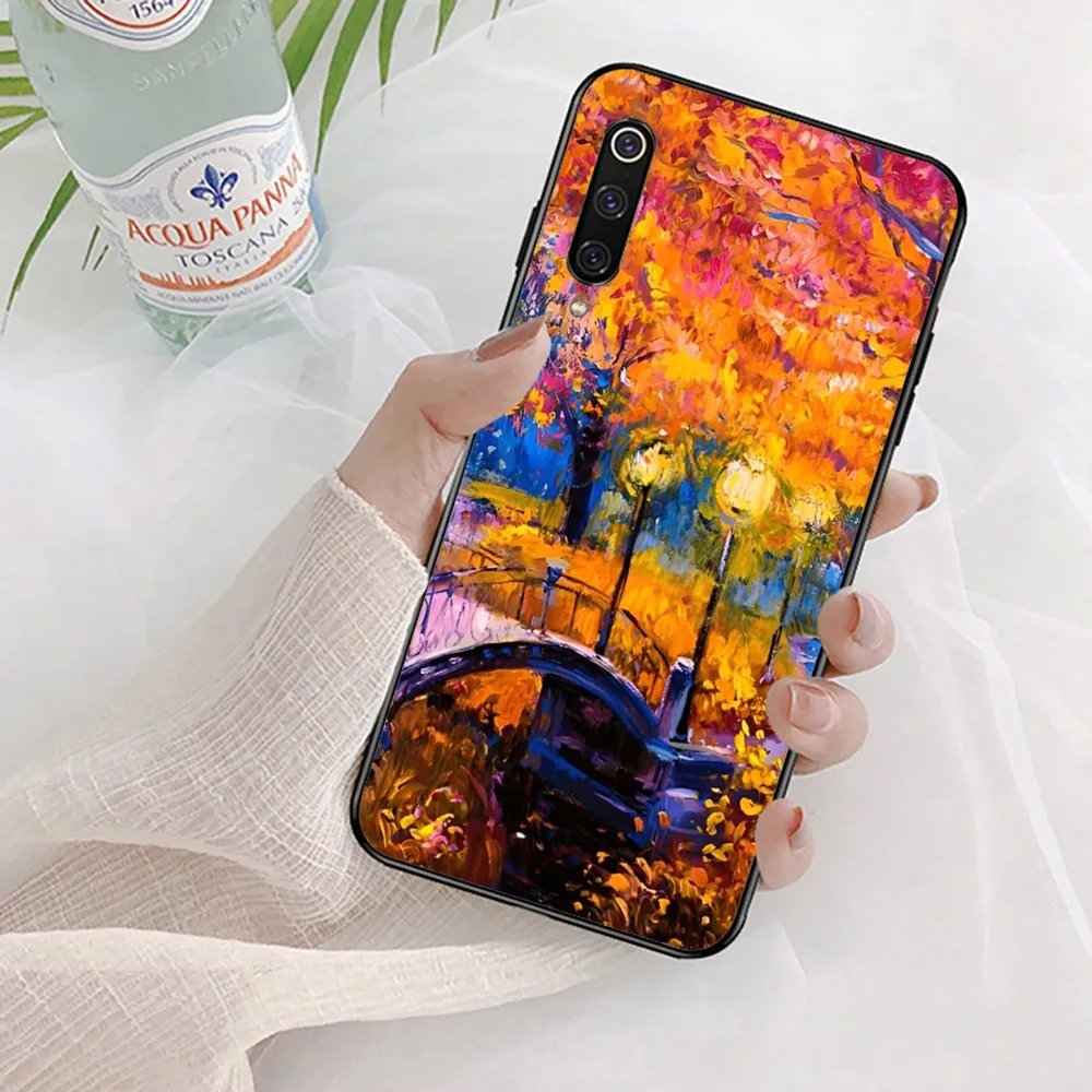 L-Leonid Oil A-Afremov  Painting Phone Case For Xiaomi Mi 5X 8 9 10 11 12 lite pro 10T PocoX3pro PocoM3 Note 10 pro lite