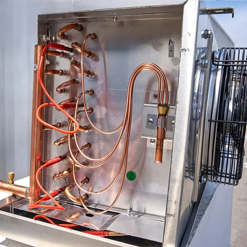 Spoelvriezer Verdamper Spoel Airconditioning Fan Coil Unit Koperen vinbuis