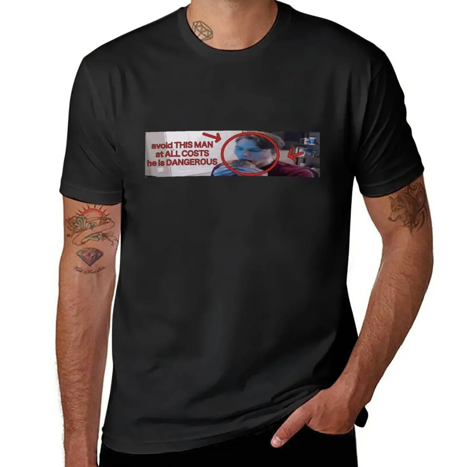 New jerma is dangerous bumper sticker T-Shirt plus size t shirts t shirt man t shirt for men