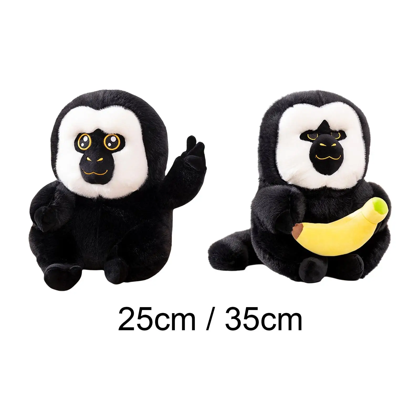 Cute Stuffed Plush White Face Monkey, Home Decorative Accompany Sleep Toy, Soft