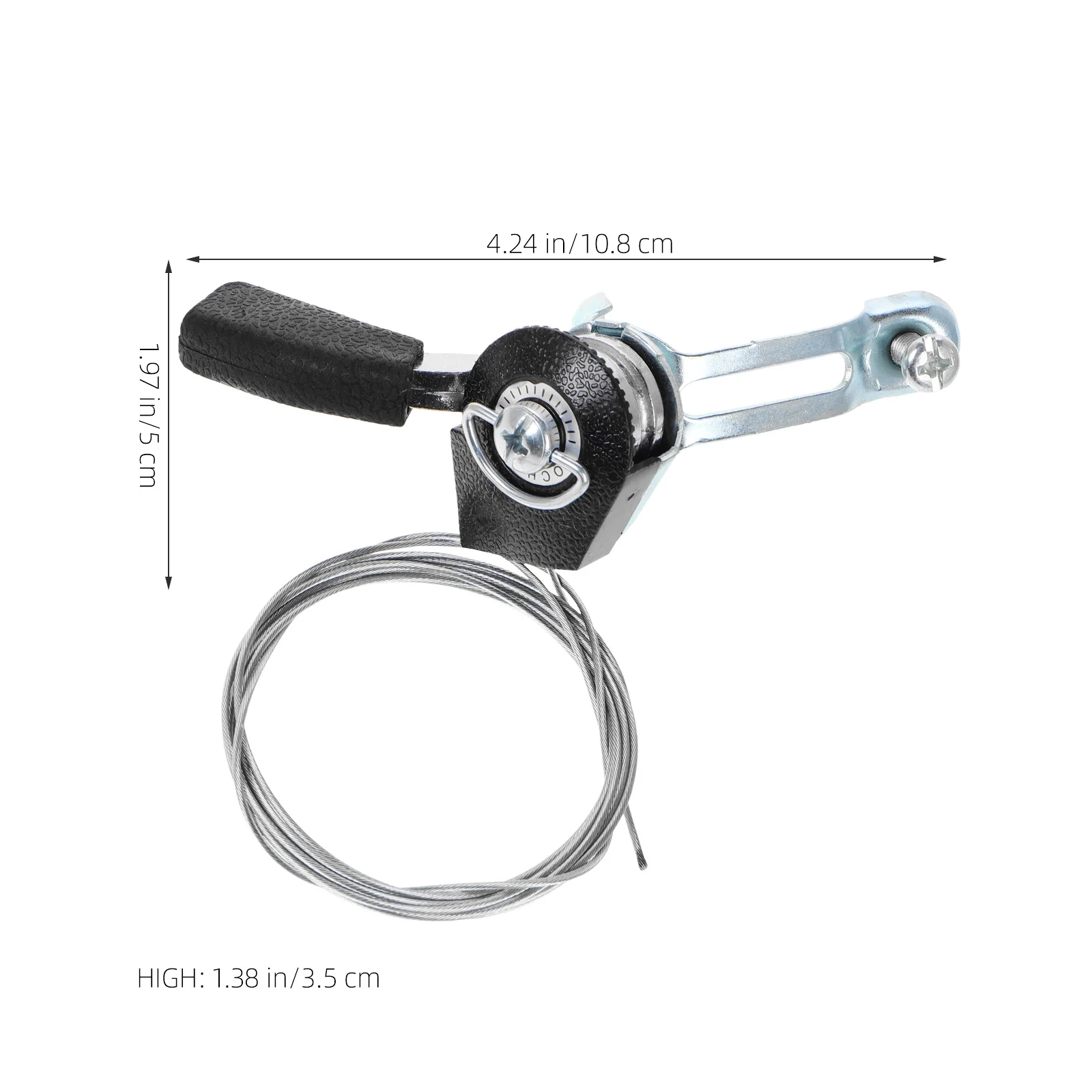 1 زوج الألومنيوم الإبهام شيفتر رافعة مجموعة العالمي الاحتكاك الزناد للدراجات الآلية الثقيلة كابل التحكم في السرعة سهلة #2