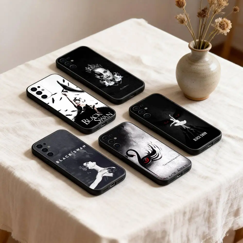 Movie B-Black S-Swan Classic  phone Case For Samsung S26,25,24,21,22,23,30,20,Ultra,Plus,Fe,Lite Black Soft Cover