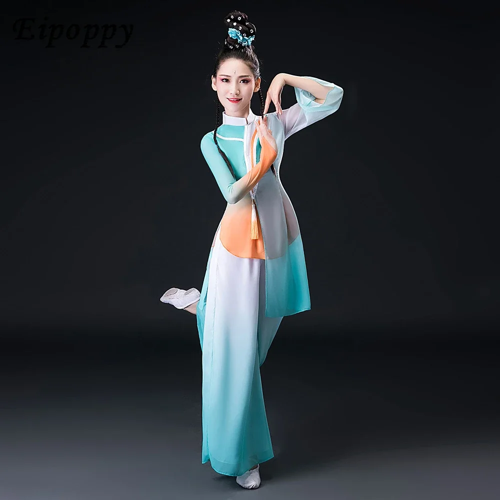 Classical Dance Adult Yangko Dance Performance Ethnic Stage Clothing New Suit for Women