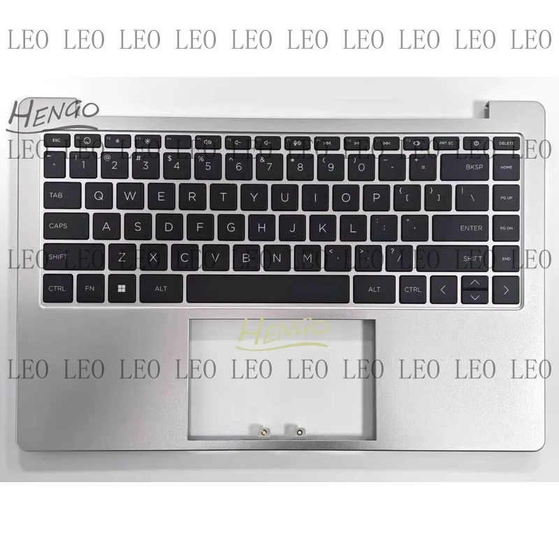 SS  New For HP 14-EM 14-EP 240 245 G10 Palmrest Upper Case US Non Backlit Keyboard