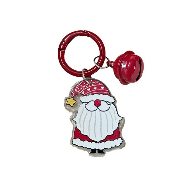 Fashion Christmas Keychain Cartoon Santa Claus Gingerbread Man Keychain Pendant Backpack Decoration Accessories Xmas Gifts image 6