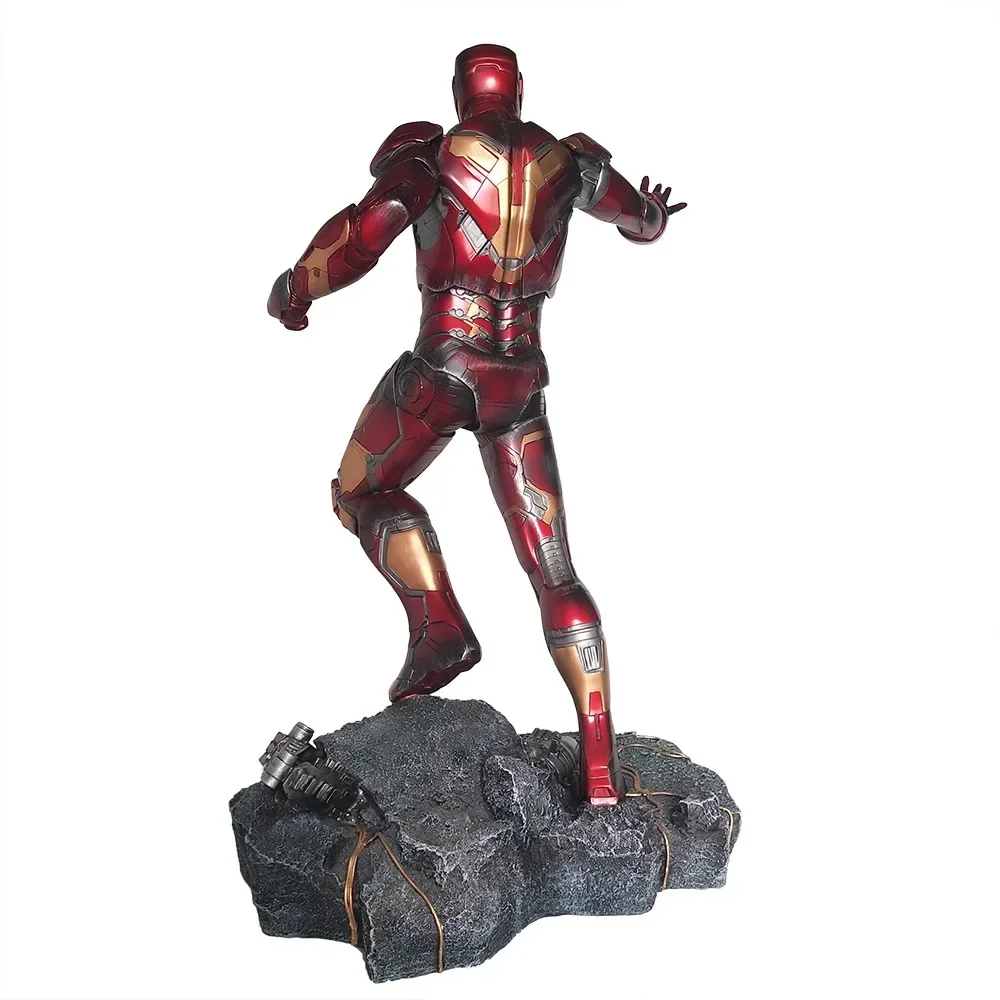 Large 50cm Final Battle Resin Statue Superhero Iron man MK43 Mark 43 Figure Battle Damage Ver. ironman GK Collection model