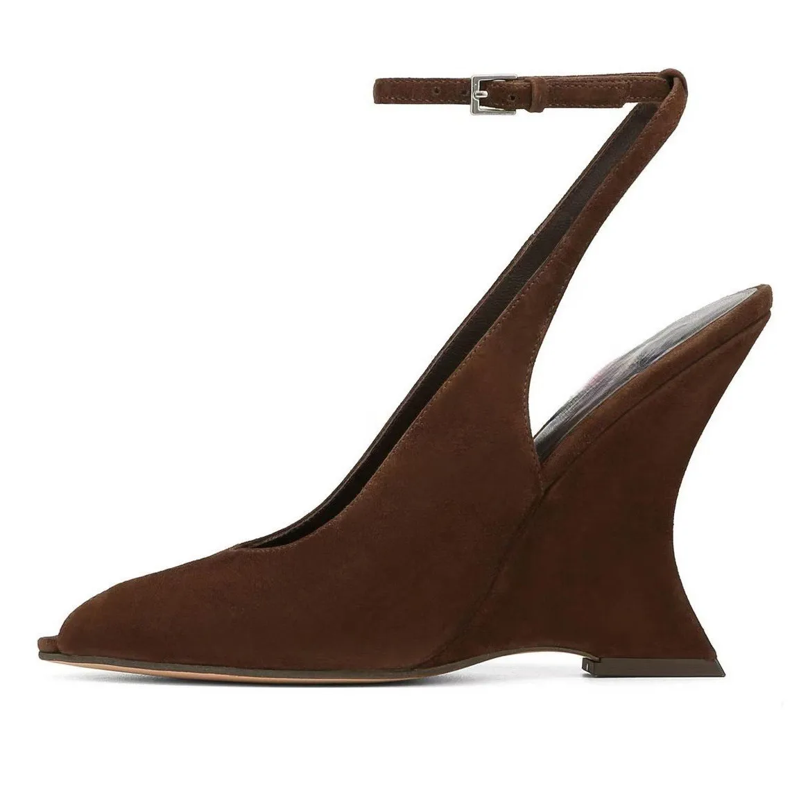 2026 Spring New Women Peep Toe Sandals Star Style Ankle Strap Strange Heels Shoes Stylish Strange Ladies Pumps Heels Shoes Shoes