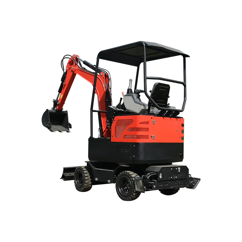 CE Approved Excavator 2 ton Wheeled Small Excavator 2000kg Mini Digger Earth Moving Wheeled Digger Minibagger