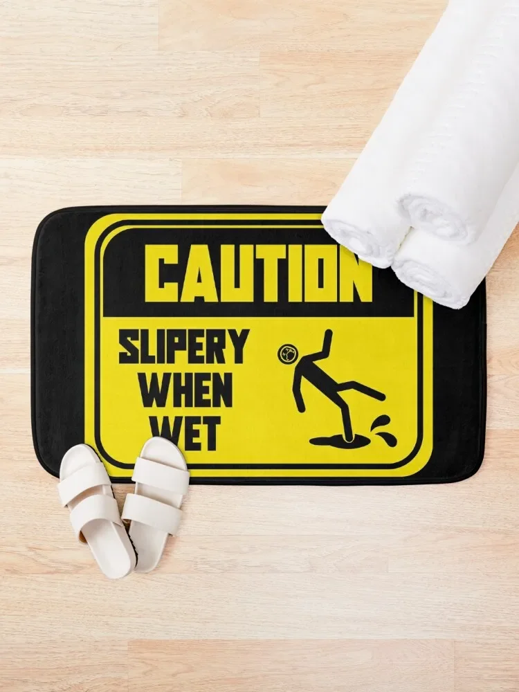 Caution Slippery When Wet Bath Mat Absorbent Rug Bathroom Floors Mats In The Bathroom Mat