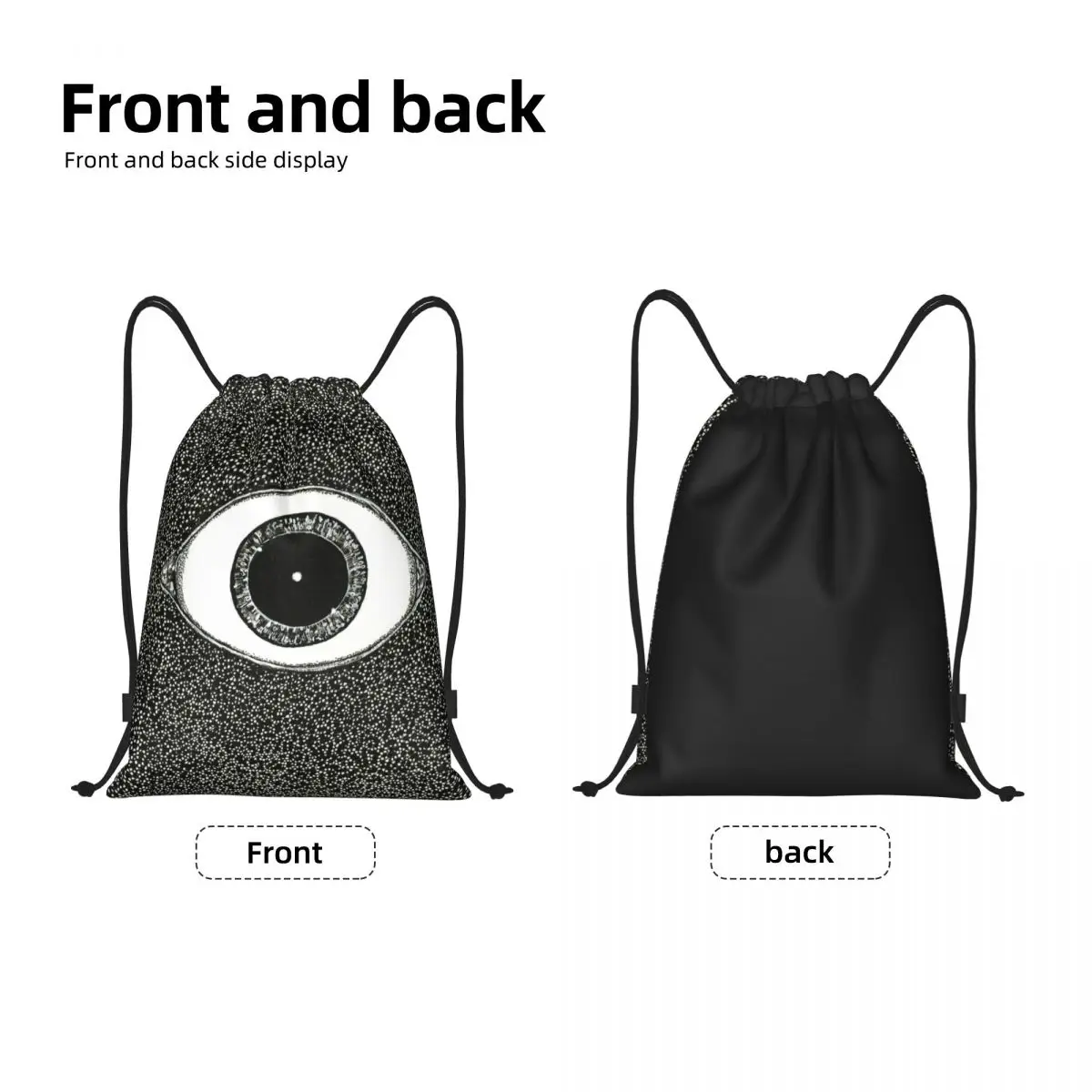 Turkish Boho Evil Eye Amulet Drawstring Bags Men Women Portable Gym Sports Sackpack Nazar Boho Charm Shopping Storage Backpacks