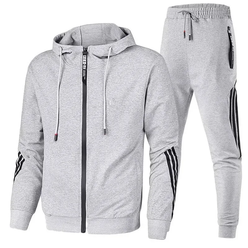 New men\'s and women\'s casual sportswear hoodie casual pullover and pants 2 sets men spring autumn outdoor aerobics suit men