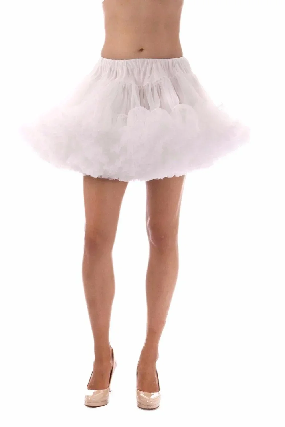 

Retail Adult Teen Girls Pettiskirt Womens Color Patchwork Party TuTu Skirts White With Black Ruffle Tulle Skirt