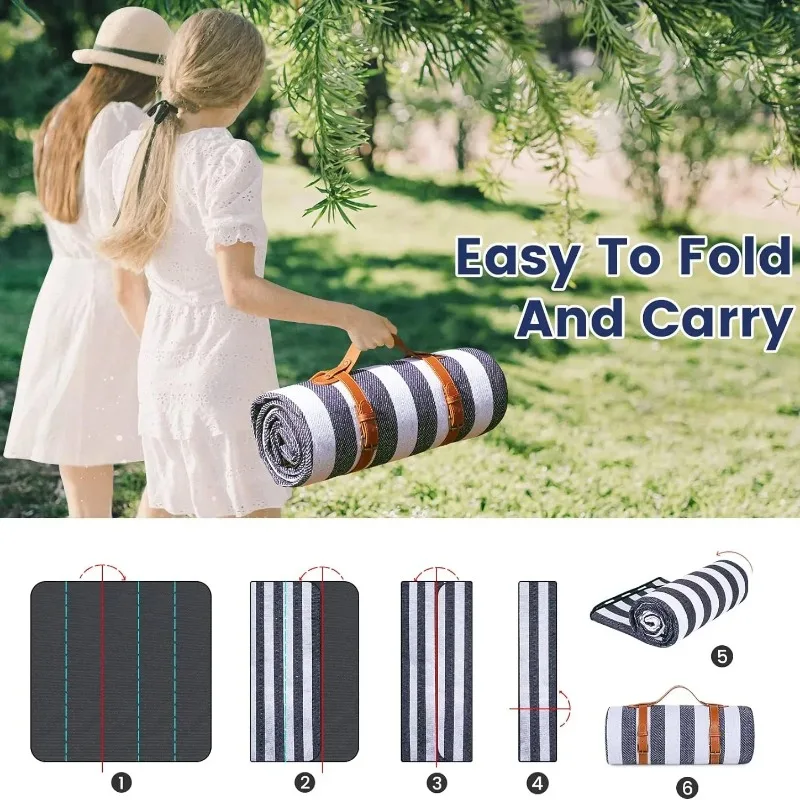 

Blankets PortableAnd Aterproof Sandproof Foldable Outdoor Blanket Fashion Handy Mat Tote Picnic Blanket Extra Large Picnic