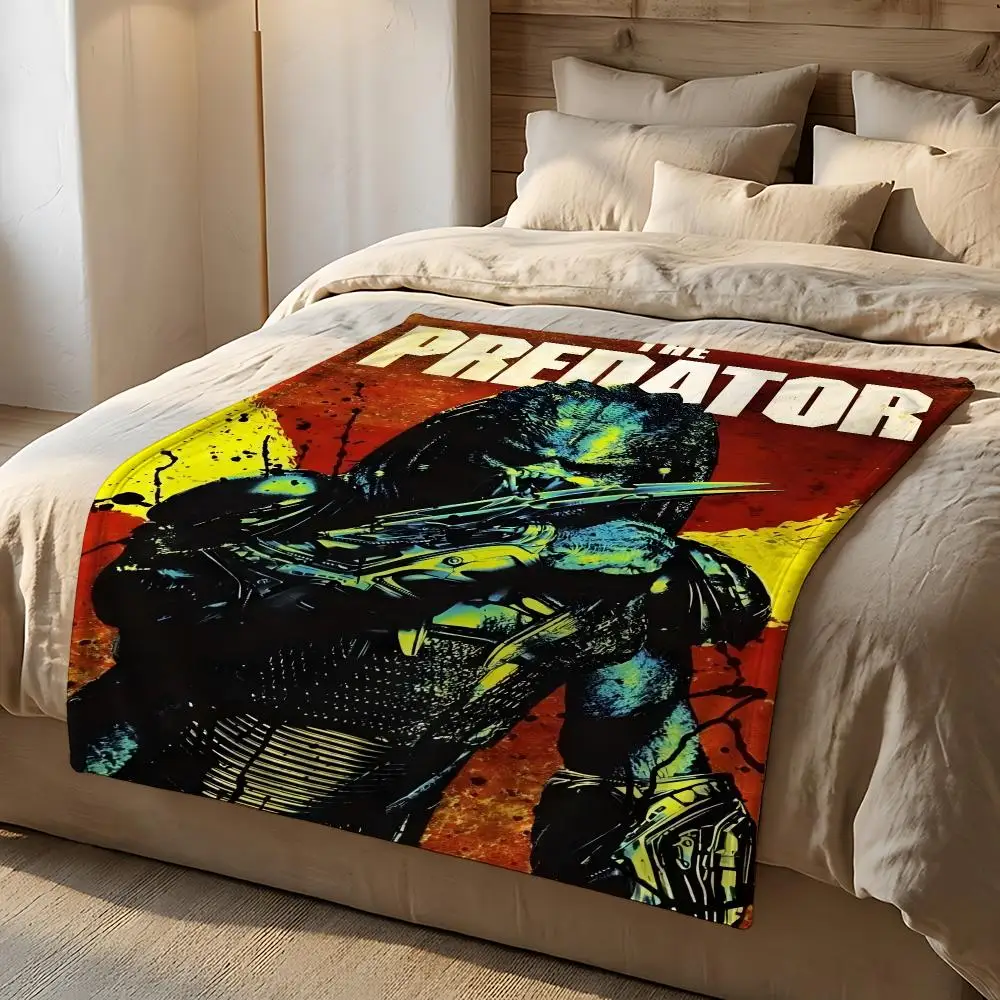 Movie Predator Throw Short Plush Throw Blanket Soft Skin-Friendly Multi-Scene Home Office