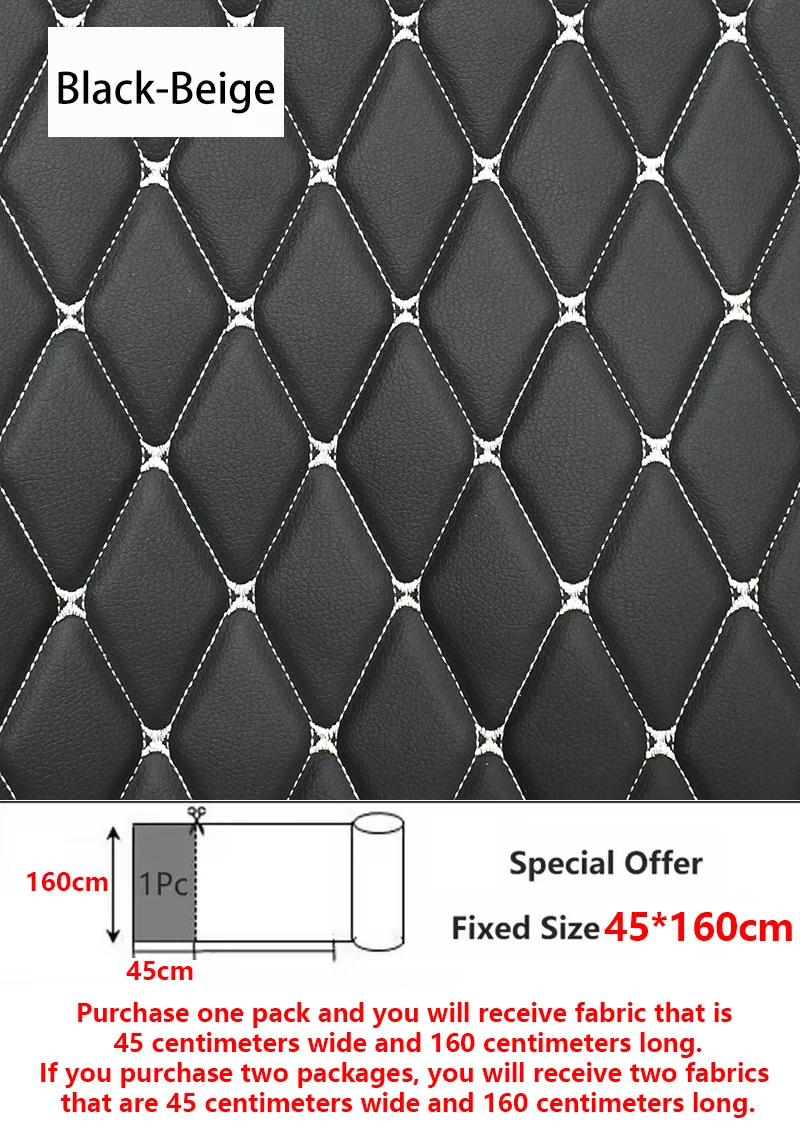 45/90x160 cm Speciale Aanbieding Geborduurde Plaid Stof Spons Tussenlaag Lederen Stoffen voor Auto-interieur Zitkussen decoratie