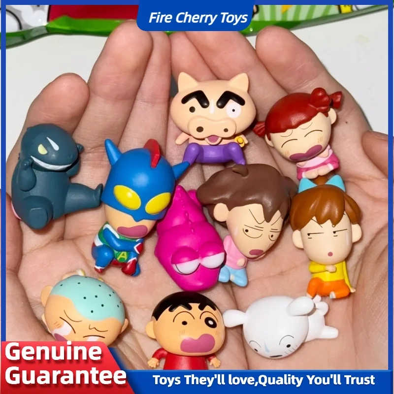 Оригинальный карандаш Шин-Чан, мини-фигурка Q-Moe, слепая сумка, серия Scare, Коллекционная игрушка, модная слепая коробка, украшение в стиле Ло, сюрприз, подарок