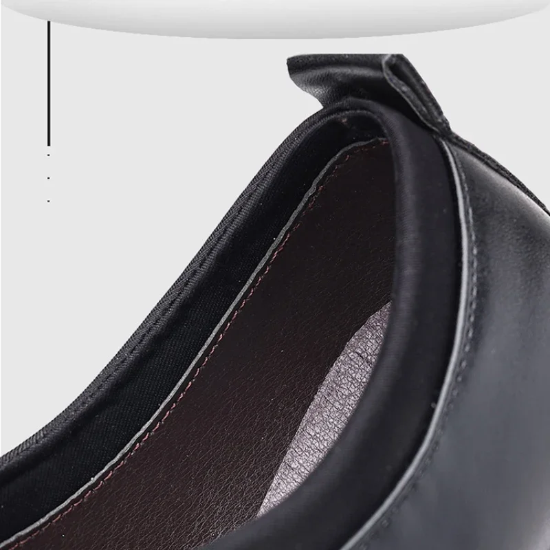 2025 جديد أحذية رجالية رسمية حجم كبير الأخفاف أشار تو رجل حذاء من الجلد أحذية الزفاف الكلاسيكية مكتب الأعمال حذاء كاجوال