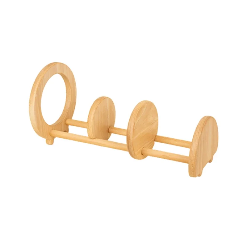 Sun Ring Solid Wood Book Stand Adjustable Book Block Creative Office Desk File Rack Innovative Design Decorative Book Holder