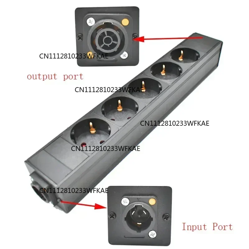 PDU Power Strip 3P Aviation Plug NAC3FX-W NAC3MPX Aviation Port 2-11AC EU Socket Schuko Powercon LED Large Screen Power Plug