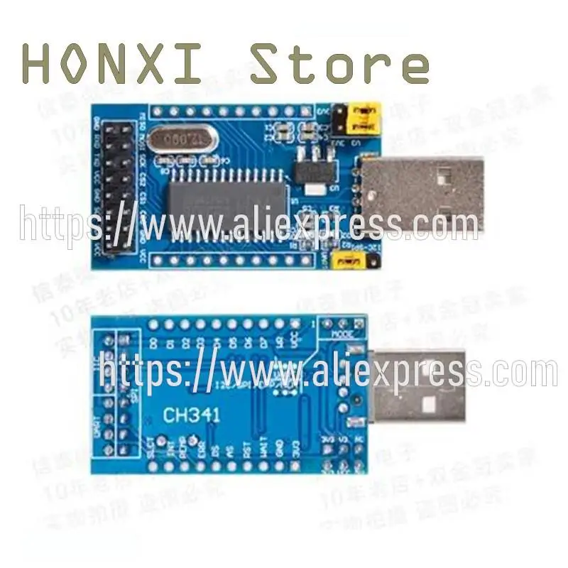 1PCS USB to UART CH341 module SPI TTL ISP parallel converter single-chip microcomputer serial port downloader