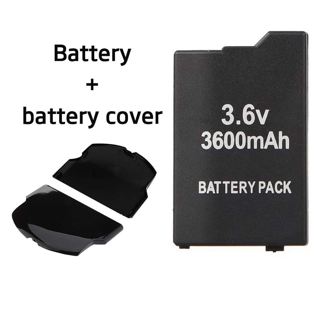 

3600mAh Portable Backup Battery Pack Game accessories For PS SONY Lite PSP 2th PSP-2000 PSP-3000 PSP-3004 battery cover