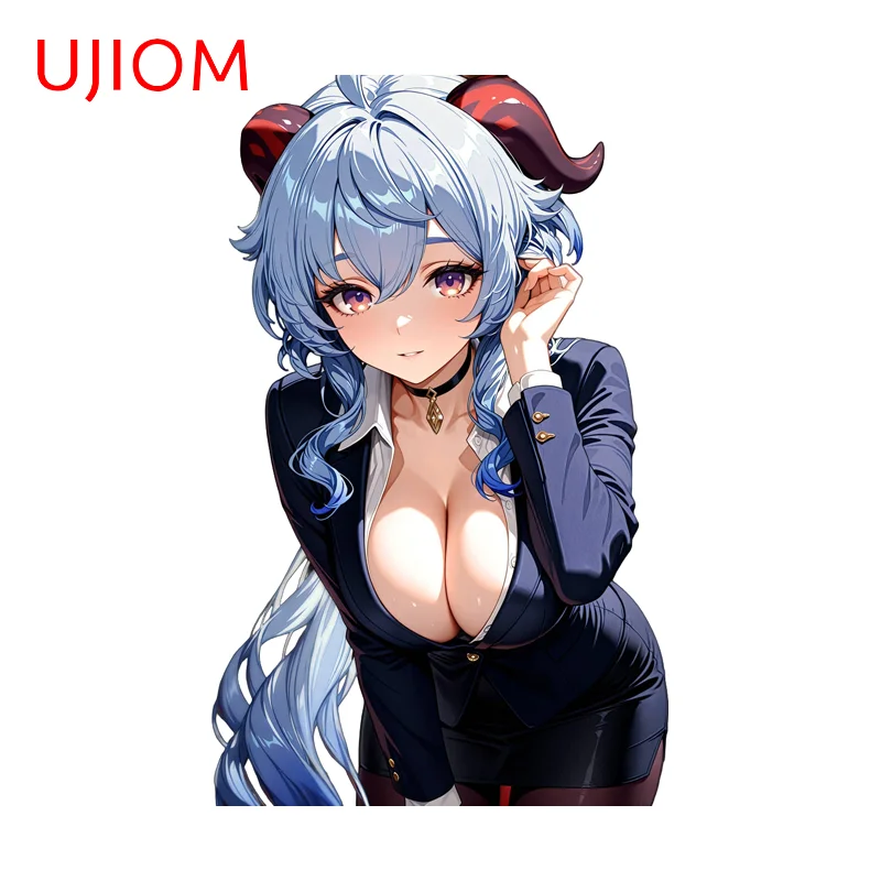 UJIOM Genshin Impact Pretty Ganyu Wall Sticker Trendy Unique Creative Decal Attractive Versatile Room Decoration Accessories