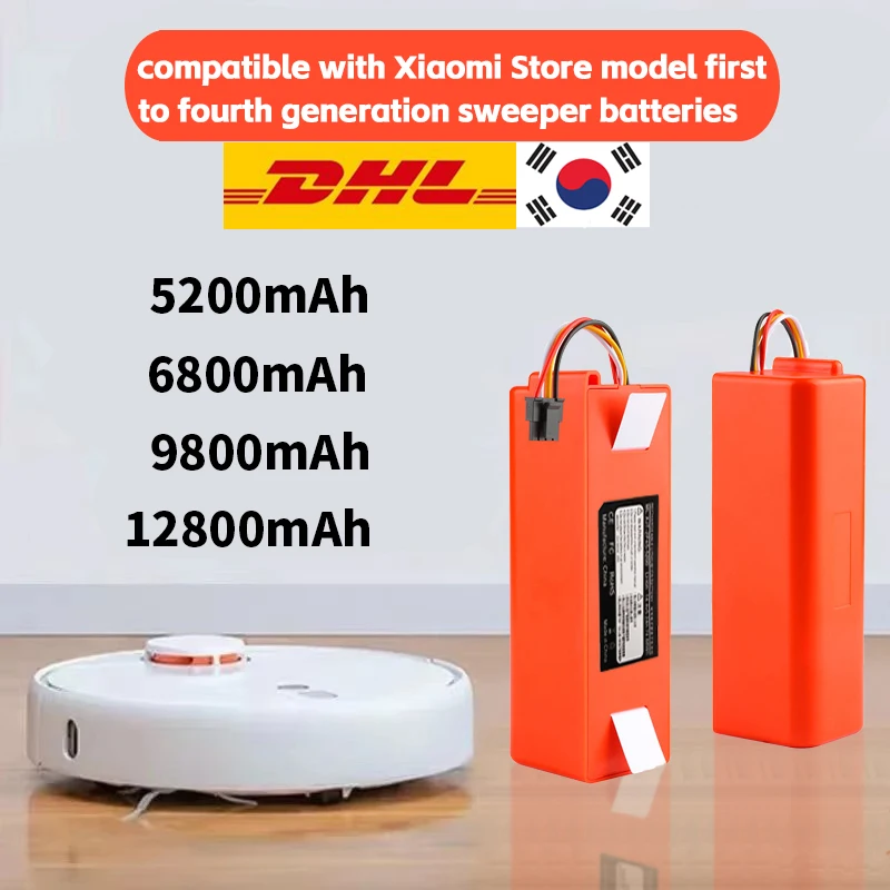 

For Xiaomi Roborock S55 S60 S65 S50 S51 S5MAX S6 Original Accessories,BRR-2P4S-5200S Robot Vacuum Cleaner Battery Replacement