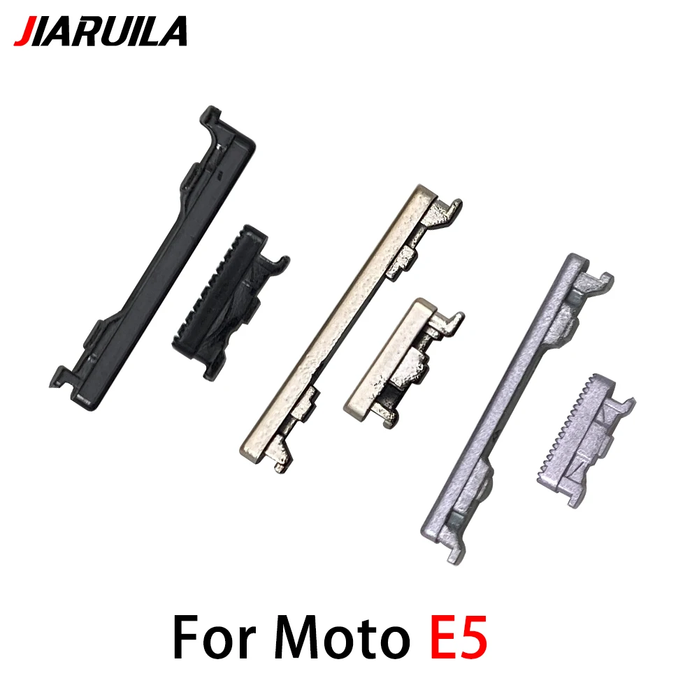 Tombol samping tombol daya Volume baru teruji untuk Motorola Moto E5 E6 Plus E6s E7 Power E6i tombol sisi Volume daya