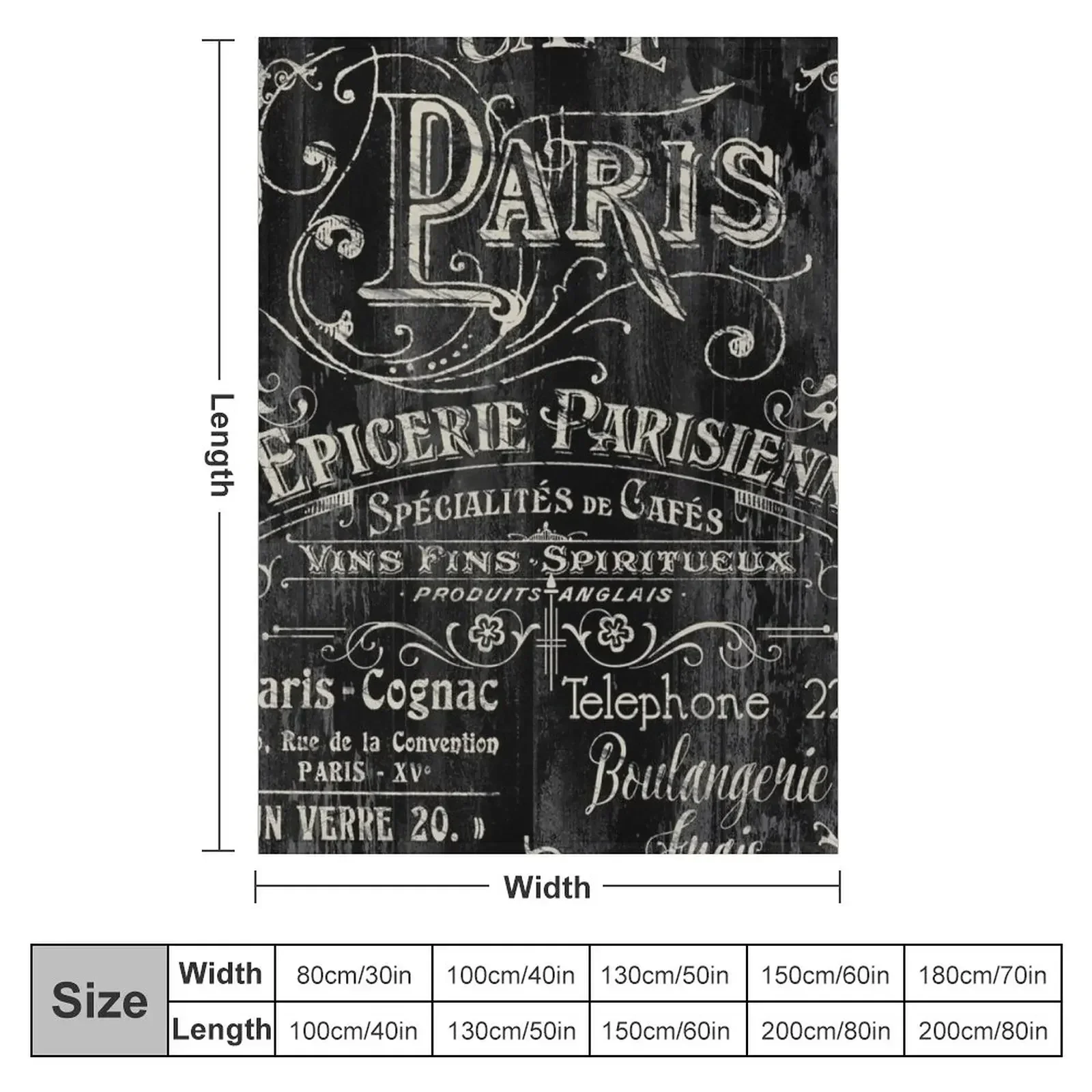 Paris Bistro Throw Blanket Polar Bed Fashionable Nap Cute Blankets