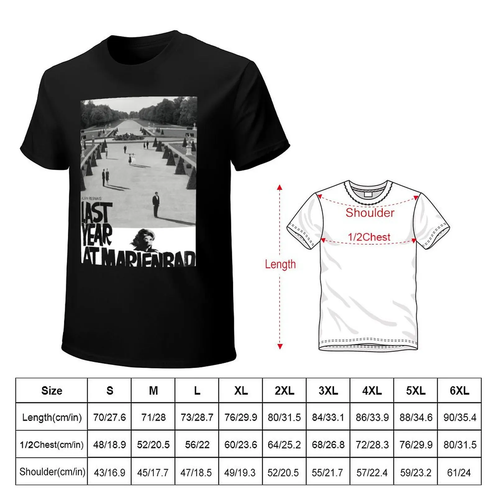 Last Year at Marienbad Alain Resnais vintage T-Shirt Long Lasting Casual T-Shirt