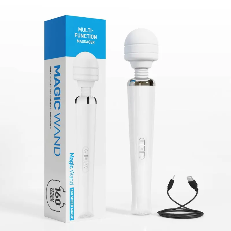 

Personal Full Body Massager Relieve Pain Relax 20 Vibration Modes Wireless Rechargeable Massage Stick Household Health Care