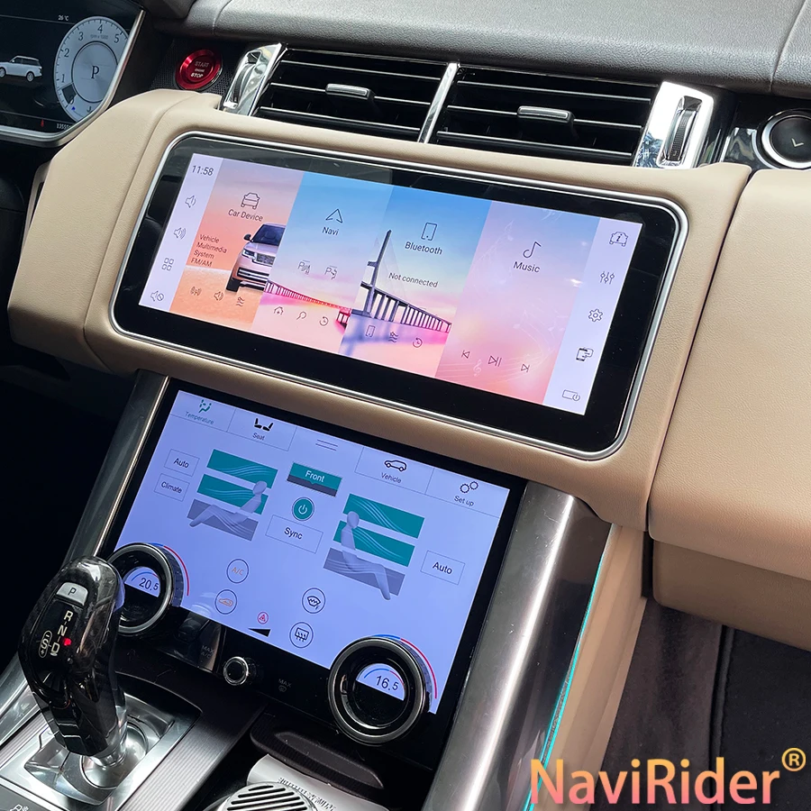 Estéreo automático de 12,3 pulgadas para Land Rover Sport L494 Vogue L405 2013-2017 actualización a 2022 Android 14 unidad principal de navegación Multimedia para coche