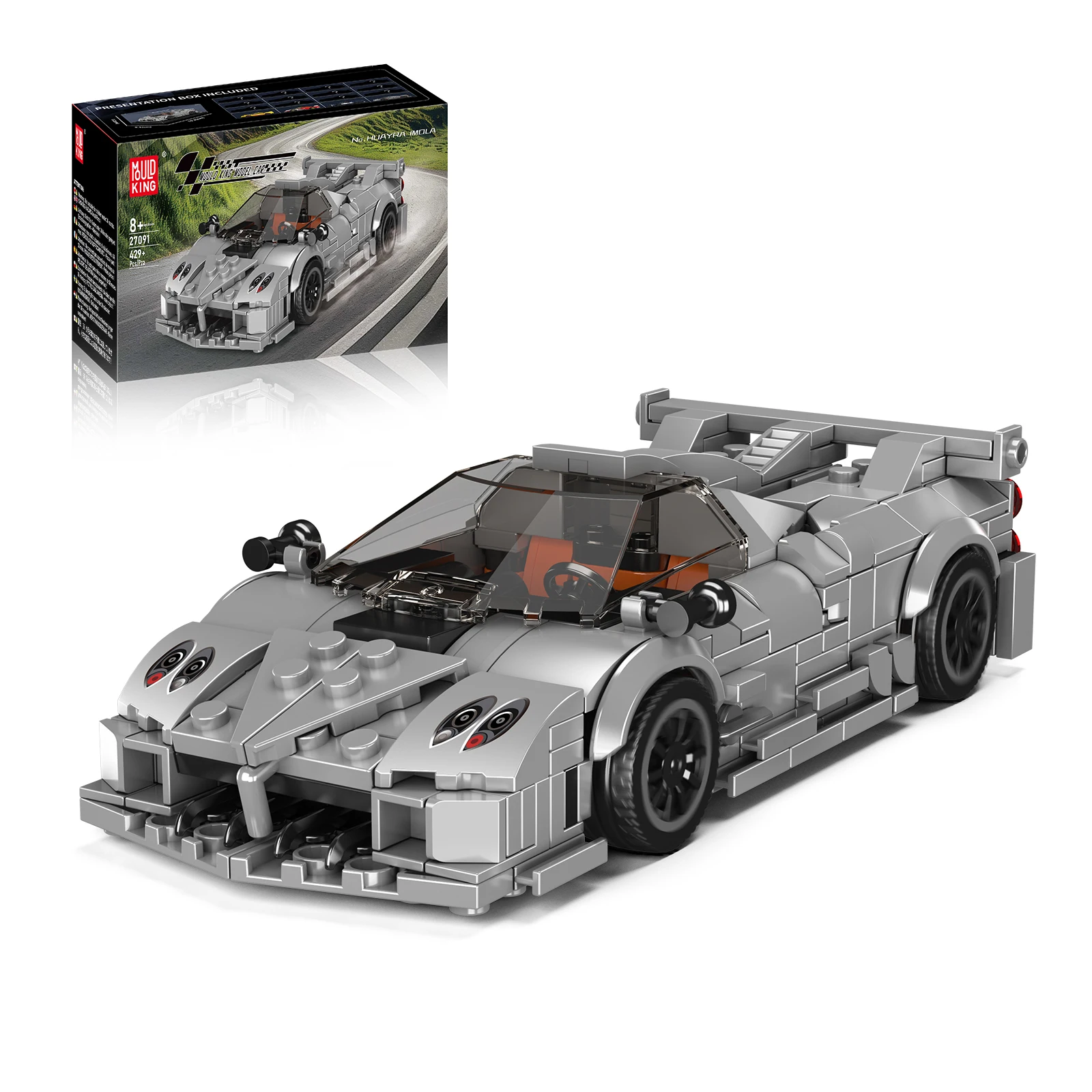 

Mold King 27091, модель скоростного гиперкара MOC, строительные кирпичи, спортивный автомобиль, модульная технология, подарки, праздник, сборка, детские игрушки