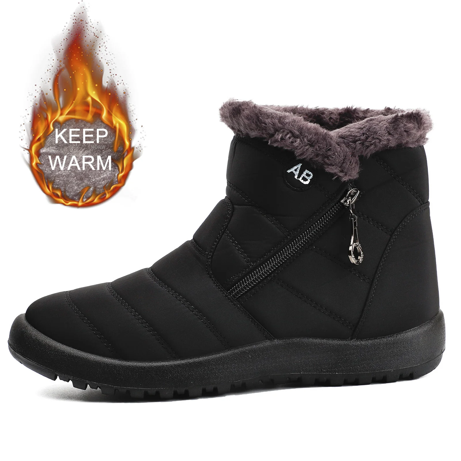 Women Boots Watarproof Ankle Boots For Women Winter Shoes Keep Warm Snow Boots Female Zipper Botines Winter Botas Mujer