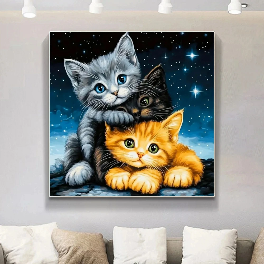 Neue Ankunft Mosaik Katze Tier Volle Runde 5D Diamant Malerei Cartoon Kit Stickerei kinder Hobby DIY Meine Strass Geschenke