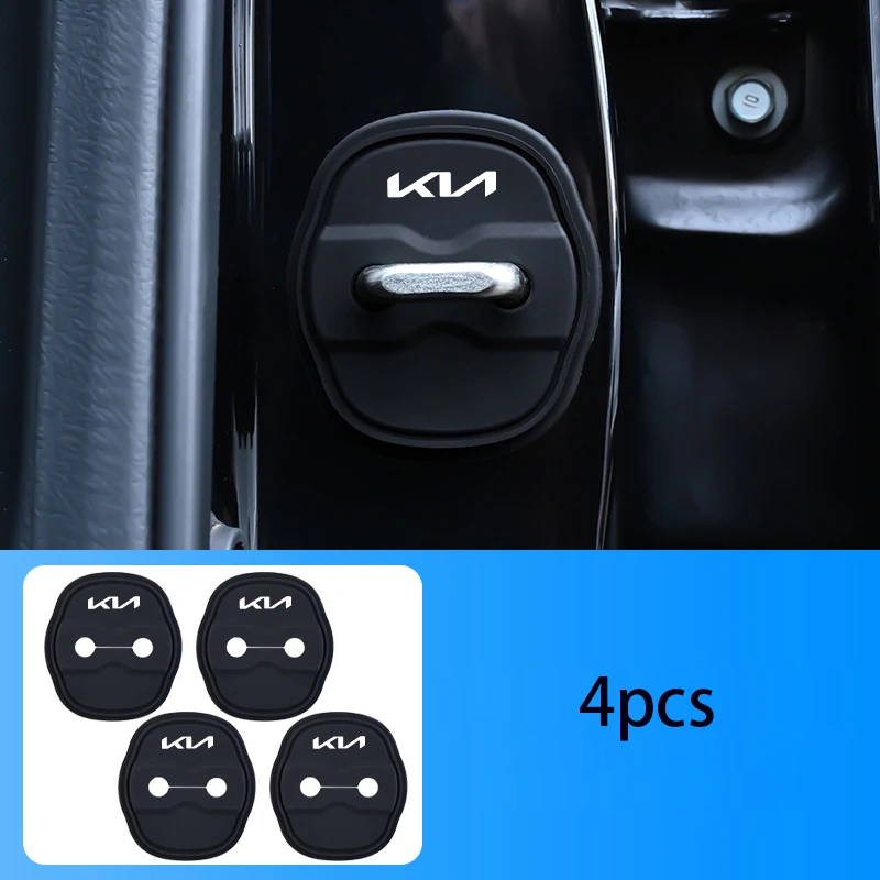 Fechadura da porta do carro fivela protetor capa emblema adesivo acessório para kia gt-line sportage ceed rio picanto sorento soul cerato ven