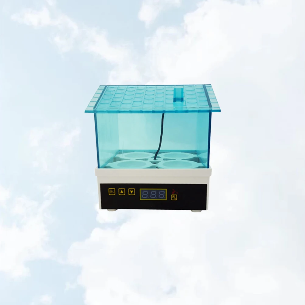 

4 Slots Egg Incubator Home Use Poultry Hatching Equipment Chicken Quails Parrots Pigeon Hatchery Ceramic Heating Plate Digital