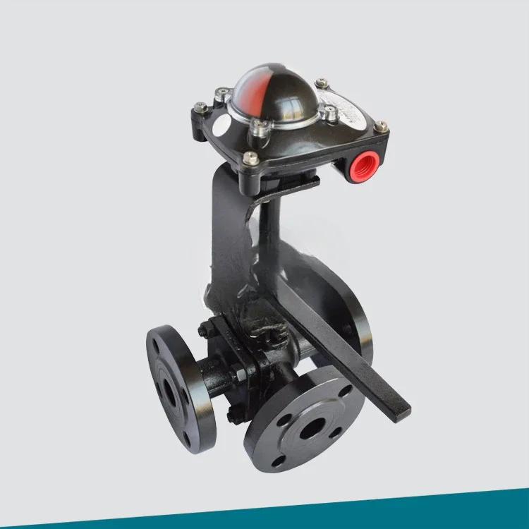 صمام كروي ثلاثي الاتجاه من النوع L مع إشارة موضعية 032-2516-X-2200AT #3