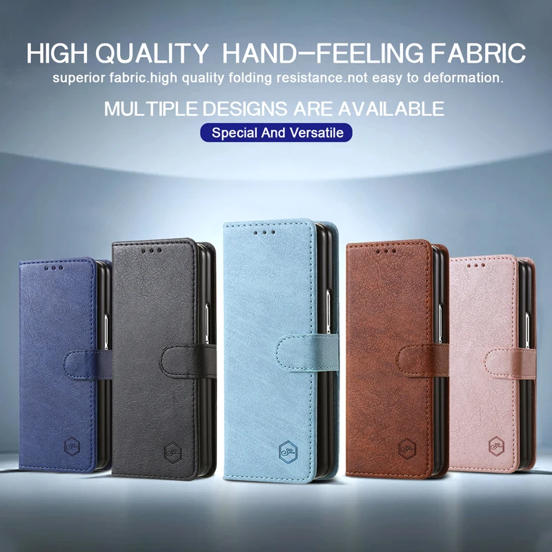 Brieftaschen-Handyhülle für Samsung Galaxy Z Fold8 mit Kartenhalter, Ständer, stoßfest, Cloudy PU-Leder-Cover, Z Fold 8 Ultra 7 6 5 3 4 Fund – Detail 4