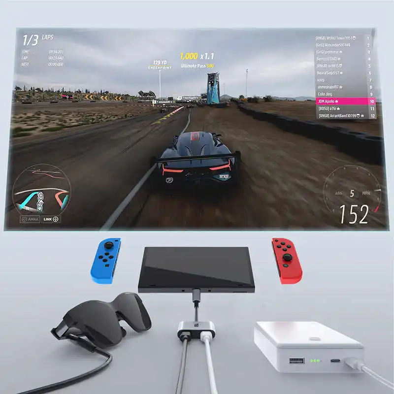 XREAL Hub 120hz USB-C PD Fast Charging Adapter Video Adapter For