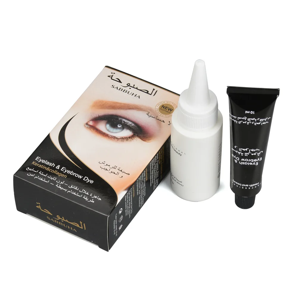 Professional Series Henna Eyelash Eyebrow Dye Tint Gel Eyelash Brown Black Color Tint Cream Kit, 15-minute Fast Tint Easy Dye