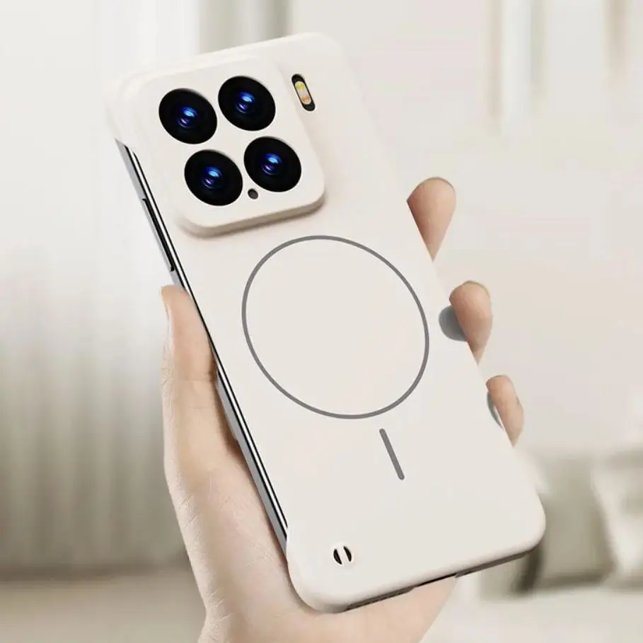 Original Slim Rahmenlose Kühlung Magnetische Fall Für Xiaomi 15 14 Ultra Redmi K80 Pro Für Magsafe Drahtlose Lade Mattierte Abdeckung