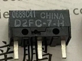 

20 шт., импортный микропереключатель для мыши D2FC-7-H, 3-контактный, с синей точкой, оригинальная кнопка гравитации
