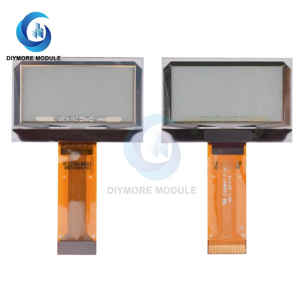 1.51 Inch 24PIN SPI/IIC/Parallel COG 3.3V Blue PMOLED Transparent OLED Screen SSD1309 Graphic 128x64 128x56 Display