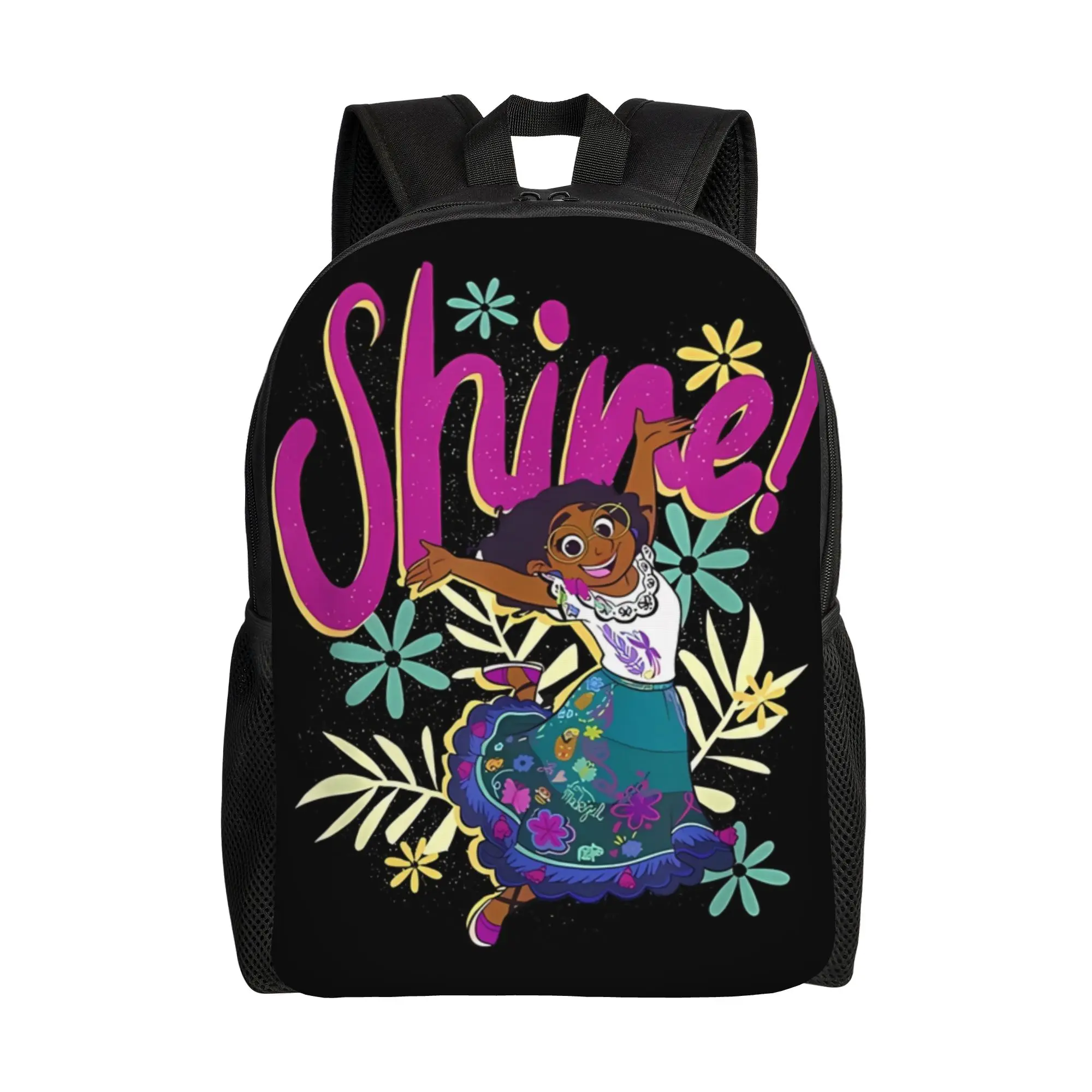 

Back to school season Dual-Use Shine Floral Dance Rucksack Encanto Teenager Backpack