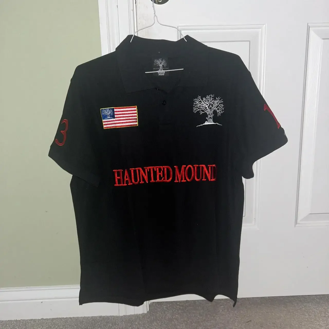 Polo Haunted Mound para hombre, camisa de manga corta estilo Hip