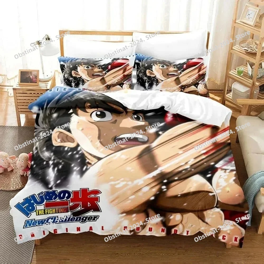

Fashion 3D Printing Anime Hajime No Ippo Bedding Set Single Twin Full Queen King Size Bed Set Adult Kid Bedroom Duvet cover Sets
